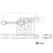 Febi Control/Trailing Arm Rear 176505