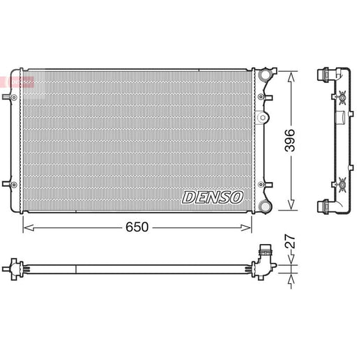 Denso Engine Radiator DRM02025