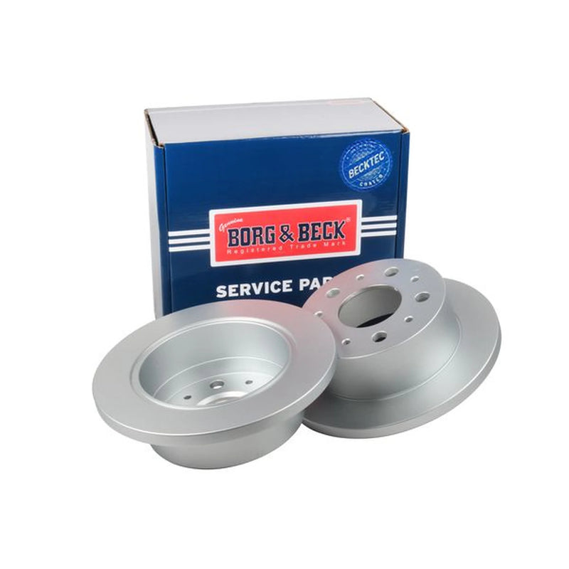 Borg & Beck 2 x Solid Rear Brake Discs BBD4405