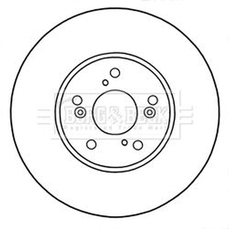Borg & Beck 2 x Vented Front Brake Discs BBD5311