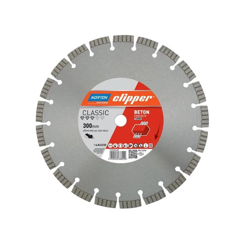 Norton Clipper Classic Beton Diamond Blade 300 x 20mm - 70184694468