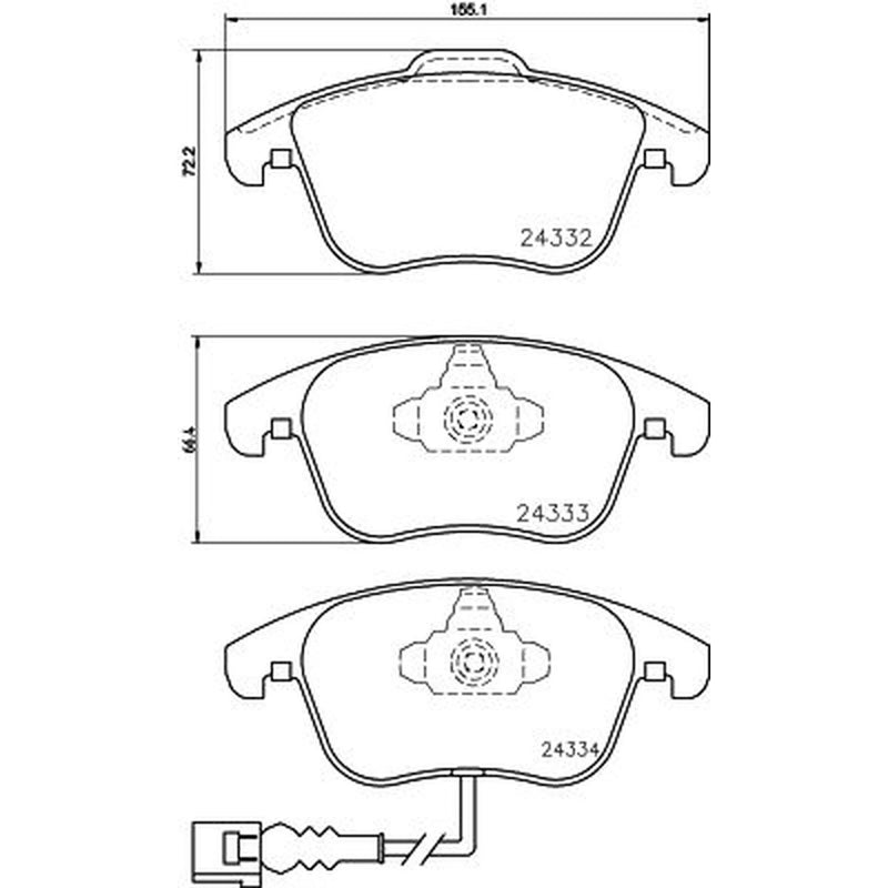 DON Front Brake Pad Set PCP1186