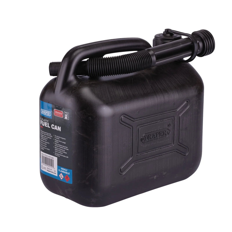 Draper Plastic Fuel Can - Multiple Capacities Available