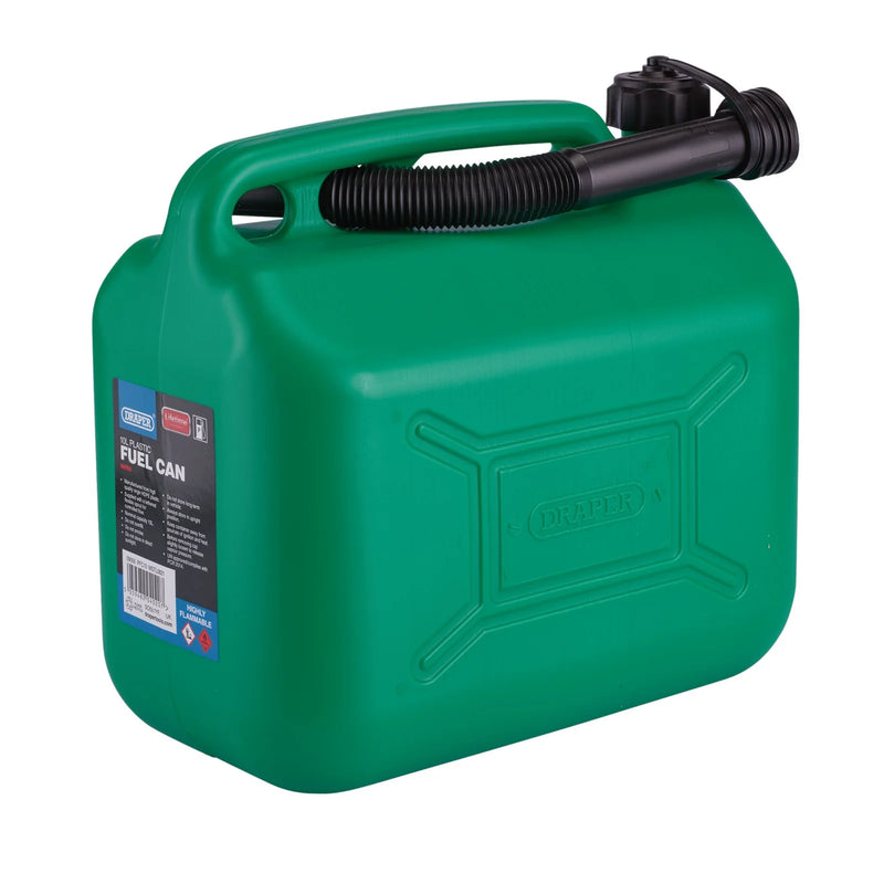 Draper Plastic Fuel Can - Multi-Capacity Options Available
