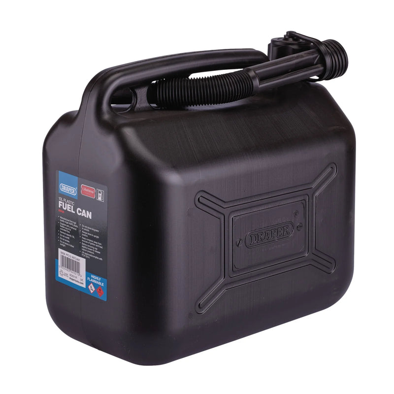 Draper Plastic Fuel Can - Multiple Capacities Available