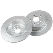 Borg & Beck 2 x Solid Rear Brake Discs BBD5440