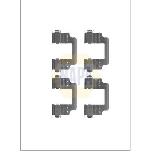 NAPA Brake Pad Accessory Fitting Kit Rear NFK1074