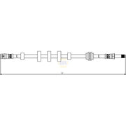 NAPA Brake Hydraulic Hose Line Front NBH1098