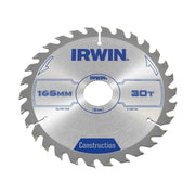 IRWIN® Construction Circular Saw Blade 165 x 30mm x 30T ATB - 1897194