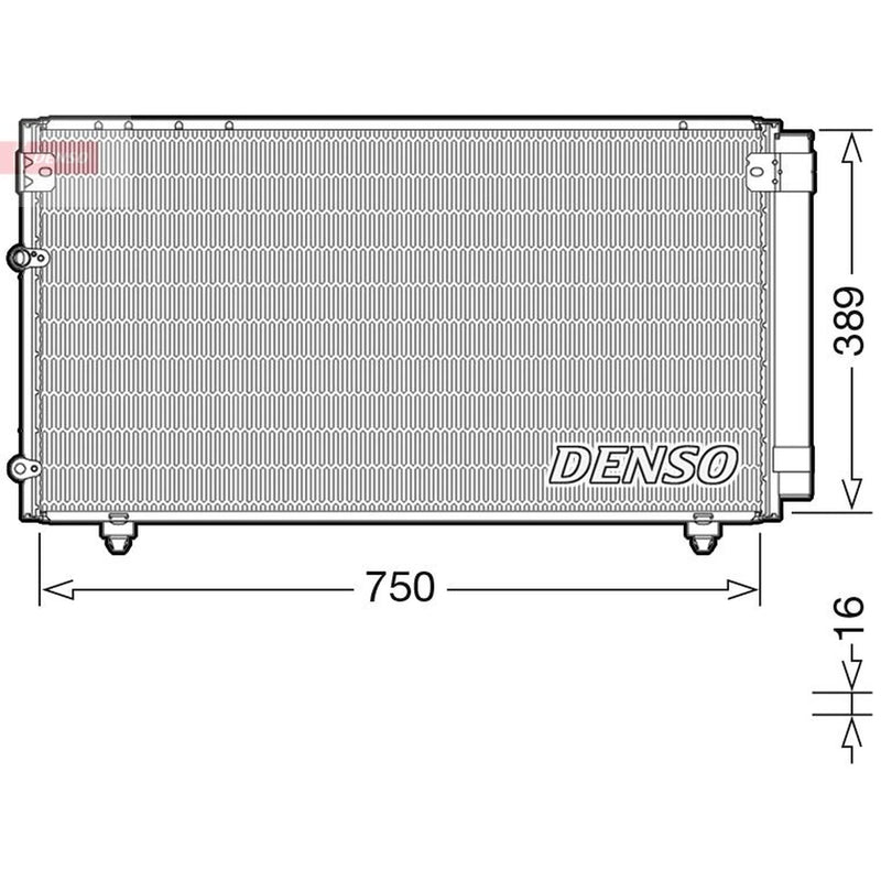 Denso Air Conditioning Condenser DCN50042