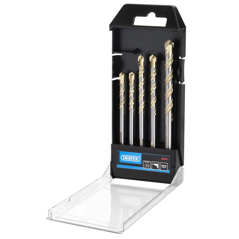 Draper Multi Construction TCT Drill Bit Set 5 Piece