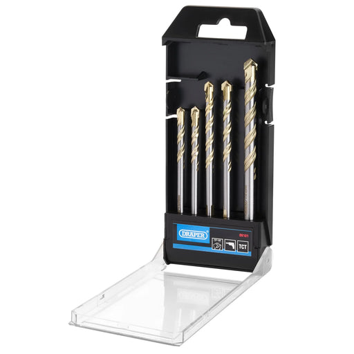 Draper Multi Construction TCT Drill Bit Set 5 Piece