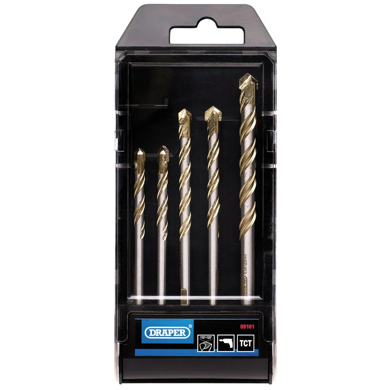 Draper Multi Construction TCT Drill Bit Set 5 Piece