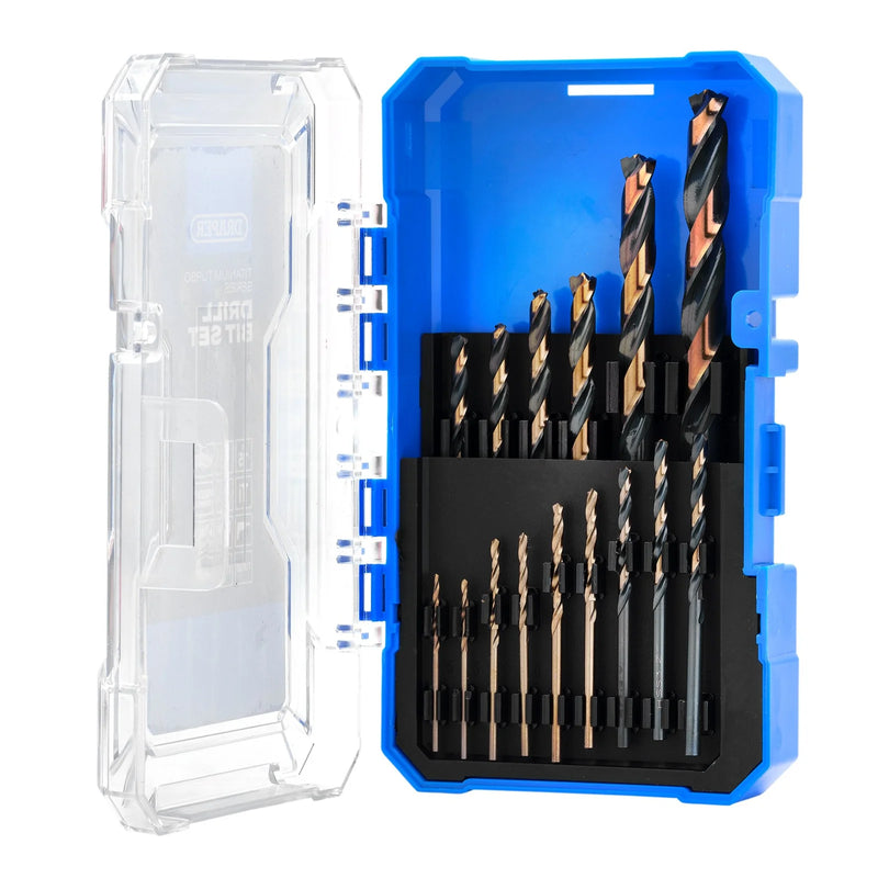 Draper HSS Turbo Titanium Drill Bit Set 15 Piece