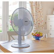 Draper Desk Fan 16" 400mm 45W Three Speed Oscillating