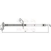 Apec Brake Hydraulic Hose Line Front Left HOS4006