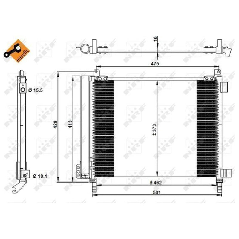 NRF Air Conditioning Condenser 350228
