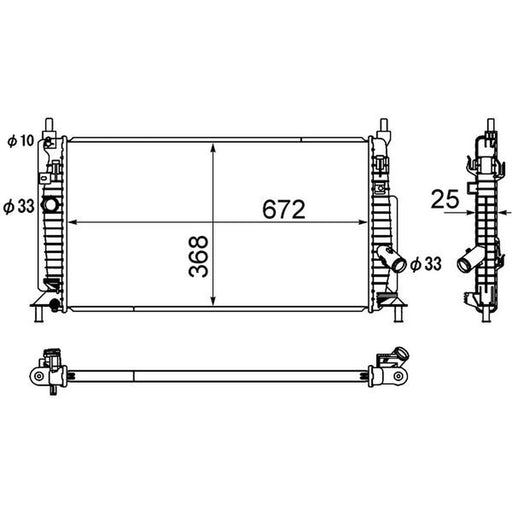 Mahle Engine Radiator CR 1888 000S