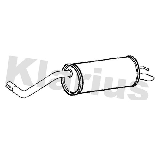 Klarius Box With Tail Pipe Rear VW697K
