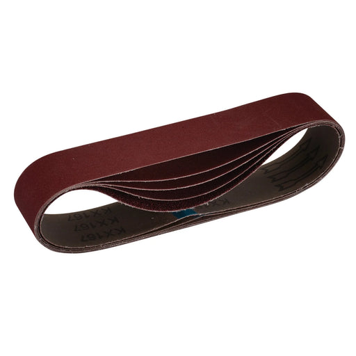 Draper Cloth Sanding Belt 50x686mm Assorted Grit Pack of 5
