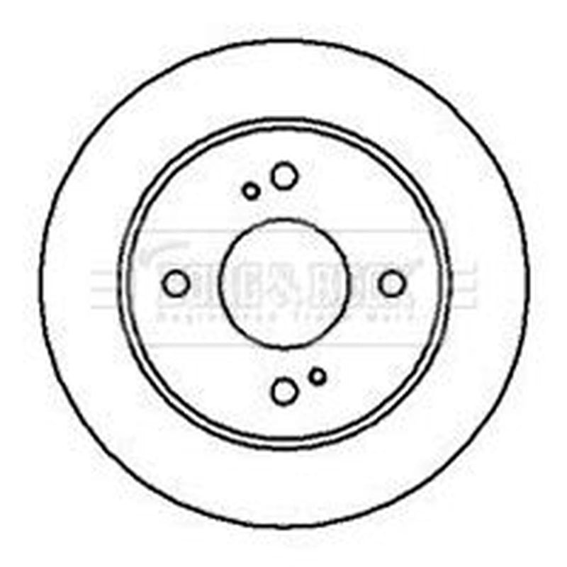 Borg & Beck 2 x Solid Rear Brake Discs BBD4235