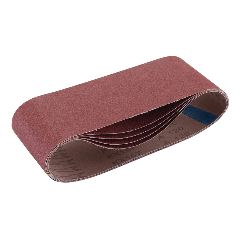 Draper Cloth Sanding Belt 100mm x Various Lengths 120 Grit Pack of 5