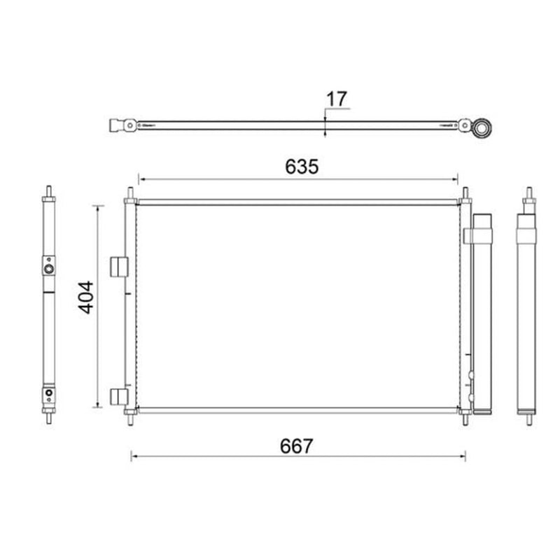 Mahle Air Conditioning Condenser AC 798 000S