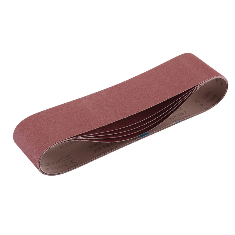 Draper Cloth Sanding Belt 100mm x Various Lengths 120 Grit Pack of 5