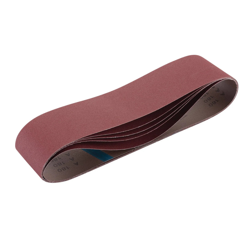 Draper Cloth Sanding Belt, 100mm, 180 Grit (Pack of 5)