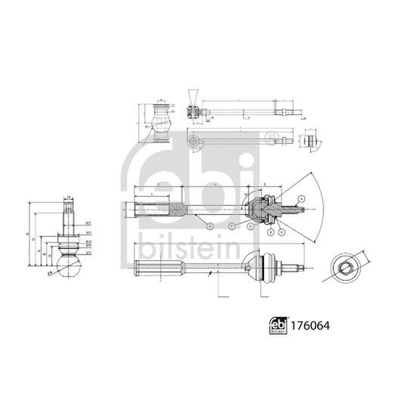 Febi Inner Rack End Right Joint Rear Right 176064