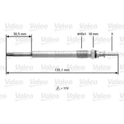 Valeo Diesel Engine Glow Plug 345112