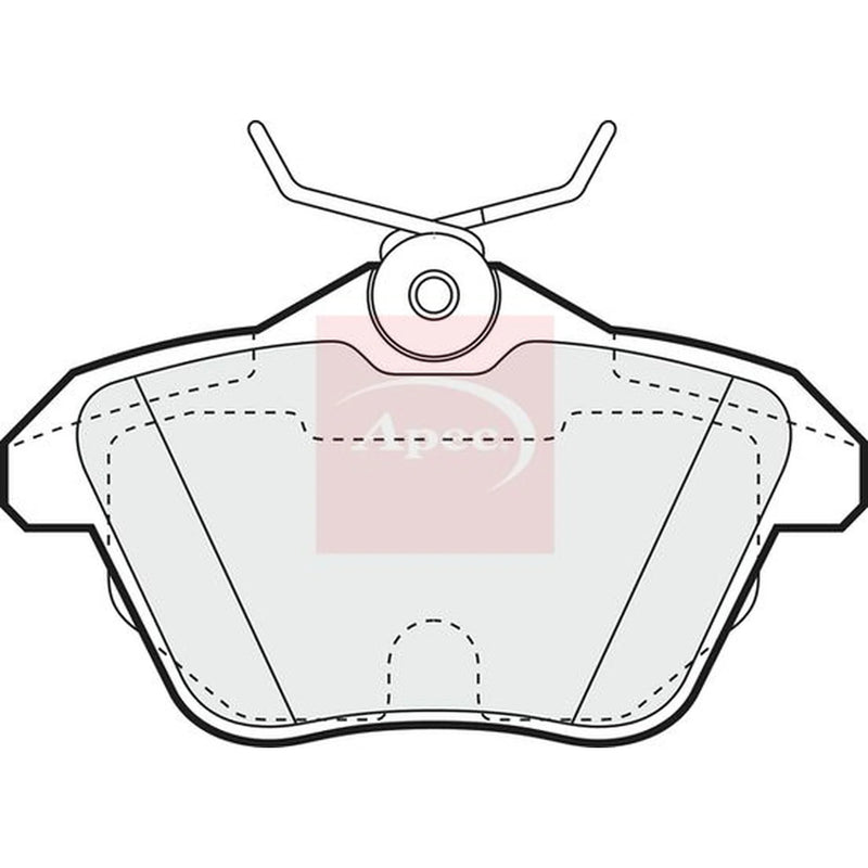 Apec Rear Brake Pad Set PAD1052