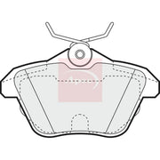 Apec Rear Brake Pad Set PAD1052