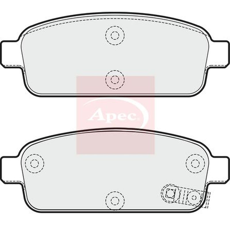 Apec Rear Brake Pad Set PAD1773