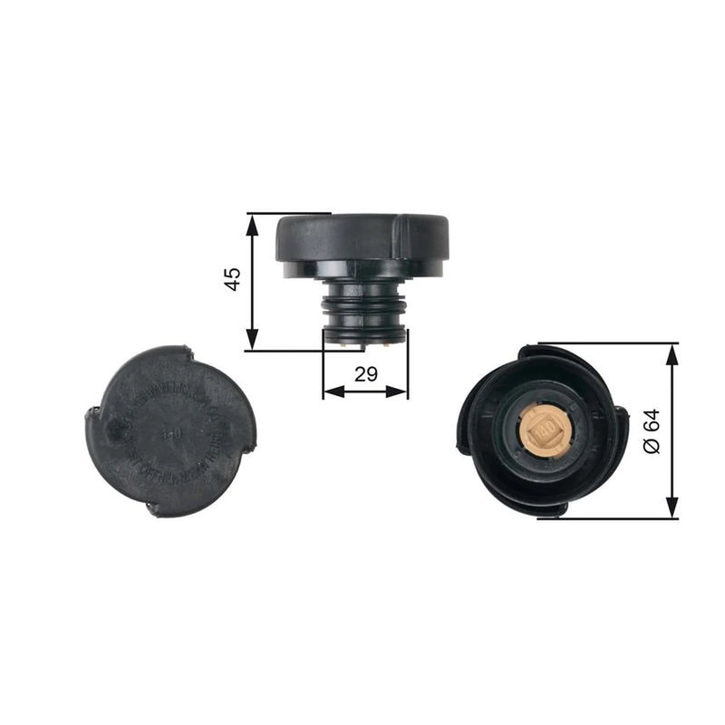 Gates Coolant Expansion Tank Cap RC207