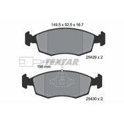 Textar Front Brake Pad Set 2542901