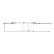 Apec Handbrake Cable Left Rear CAB1580