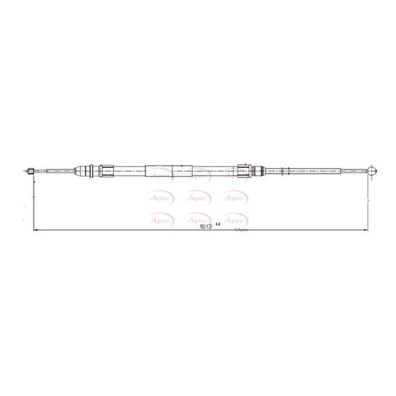 Apec Handbrake Cable Left Rear CAB1580