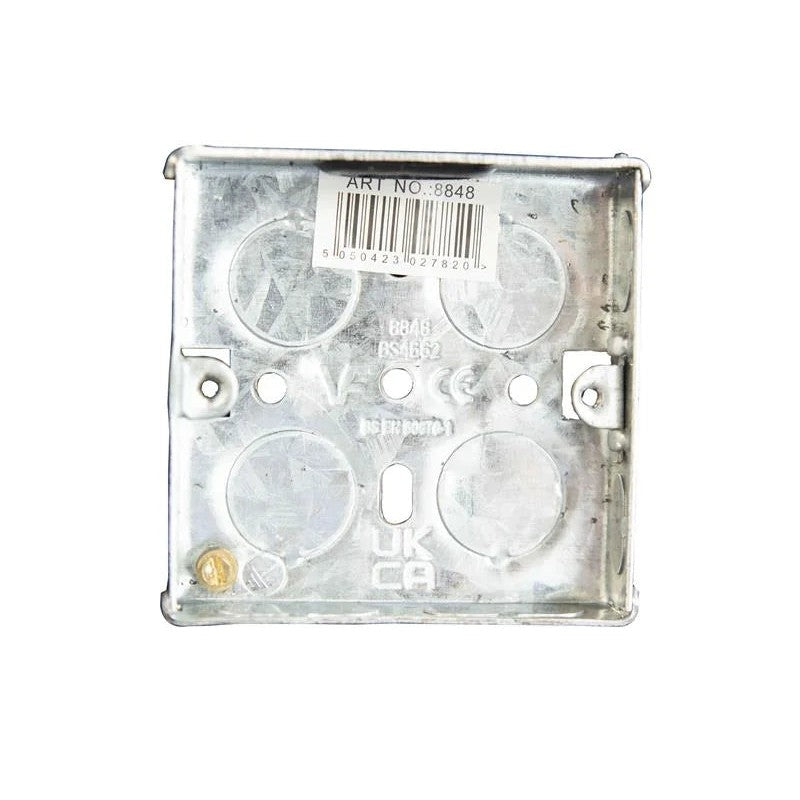 Dencon Metal Back Box 1-Gang 16-47mm