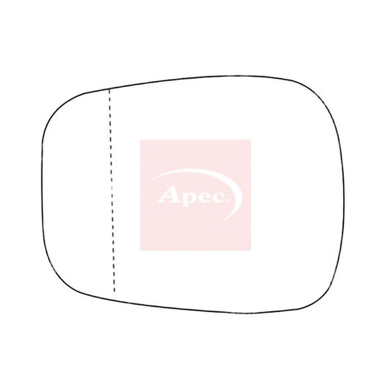 Apec Exterior Wing Mirror Glass both sides AMS2791A
