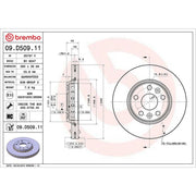 Brembo Front Brake Discs 09.D509.11