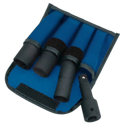 Draper Expert Wheel Nut Double Impact Socket Kit 1/2" Sq. Dr. 4 Piece