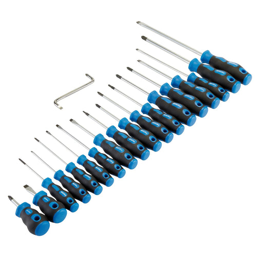 Draper Soft Grip Screwdriver Set 19 Piece with Assorted Types