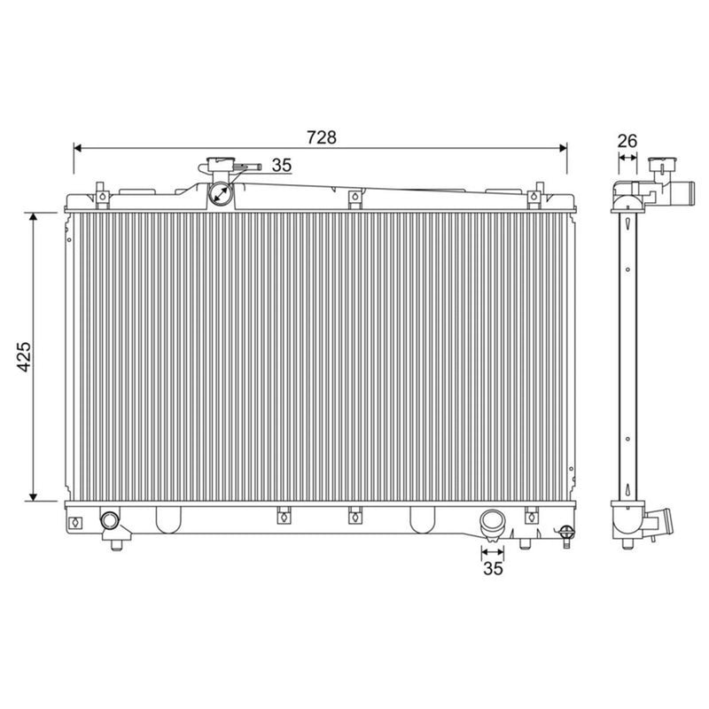 Valeo Engine Radiator 701348