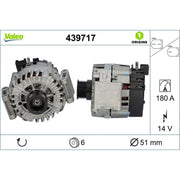 Valeo Car Alternator 12V 439717