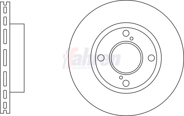 Fahren Brake Disc Set Vented
