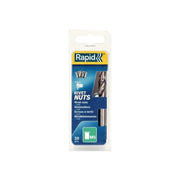 Rapid Steel Rivet Nuts M5 (Pack 20 + Free Drill Bit) - 5000672