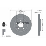 Textar 2 x Front Brake Discs 92099603