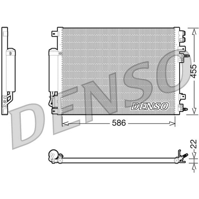 Denso Air Conditioning Condenser DCN06001