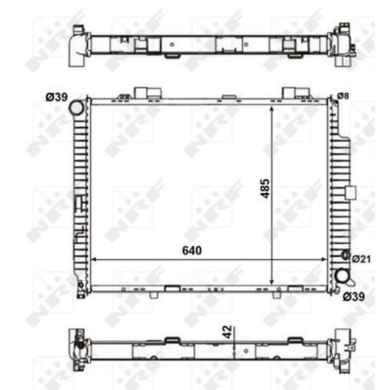 NRF Engine Radiator 56140